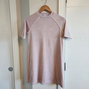 Adidas velvet shirt dress